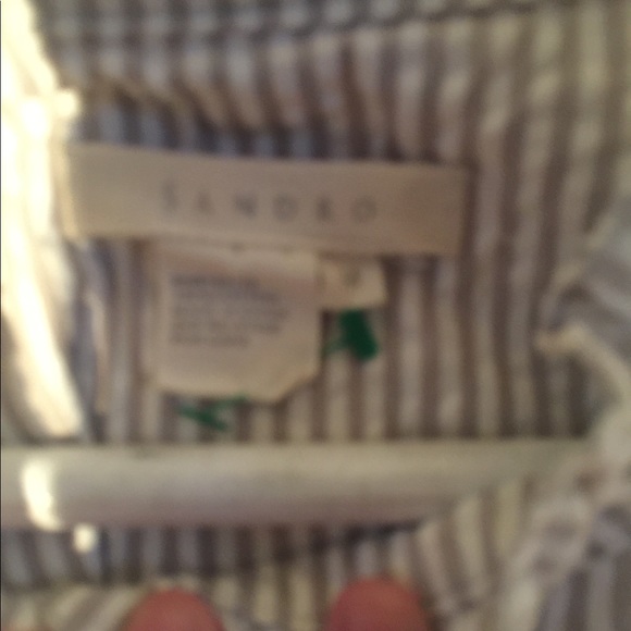 Sandro Gray Ruffle Blazer - Picture 9 of 16